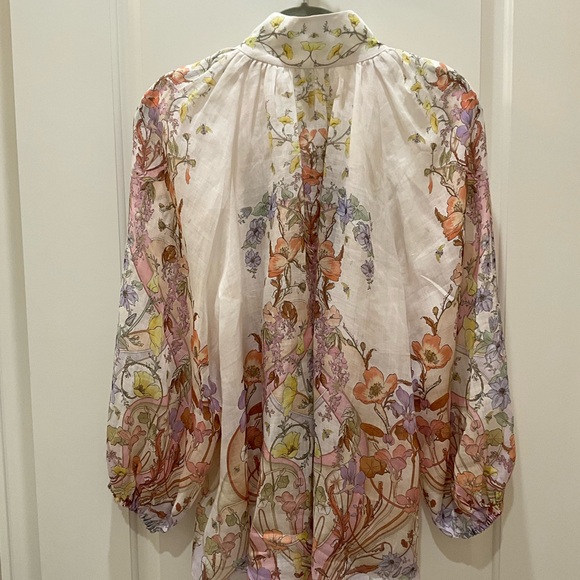 Zimmermann Blouse Linen Size 1 - Picture 3 of 6